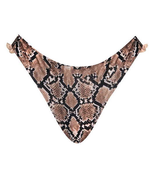 Frill Bikini Bottom - Snakeskin