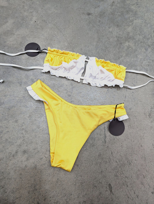 Frill Bikini Bottom - Yellow