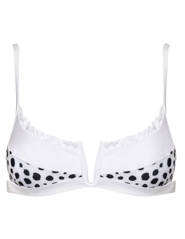 V Wire Bikini Top - Dots