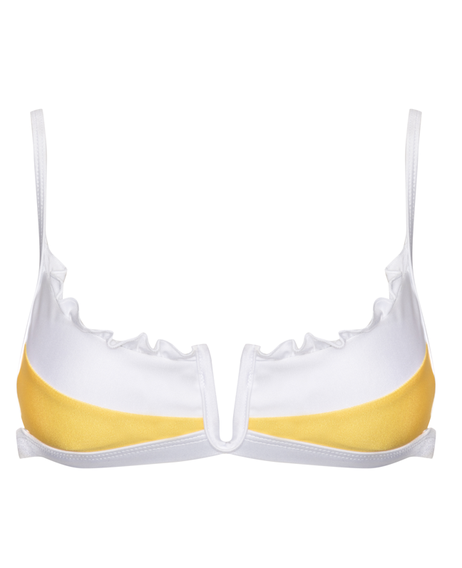 V Wire Bikini Top - Yellow