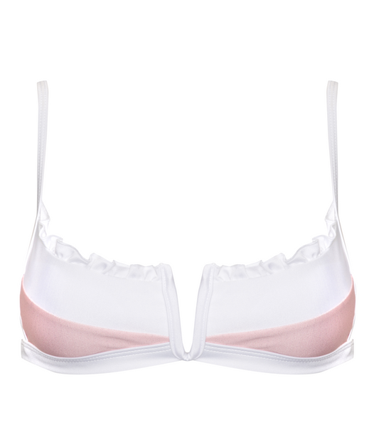 V Wire Bikini Top - Pink